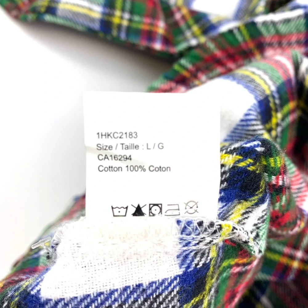 Hallmark Channel #1 Fan Plaid‎ 100% Cotton Pajama Pants Unisex Sz L